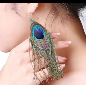 Peacock Feather earrings